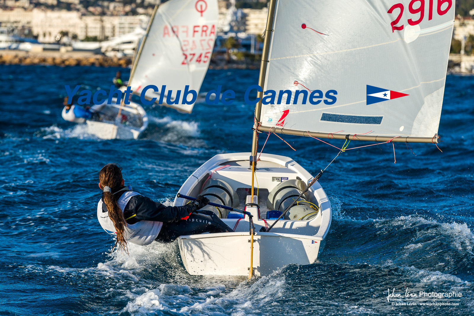 Entrainement dans la brise en Optimist Compétition