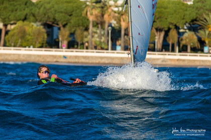 Entrainement dans la brise en Optimist Compétition