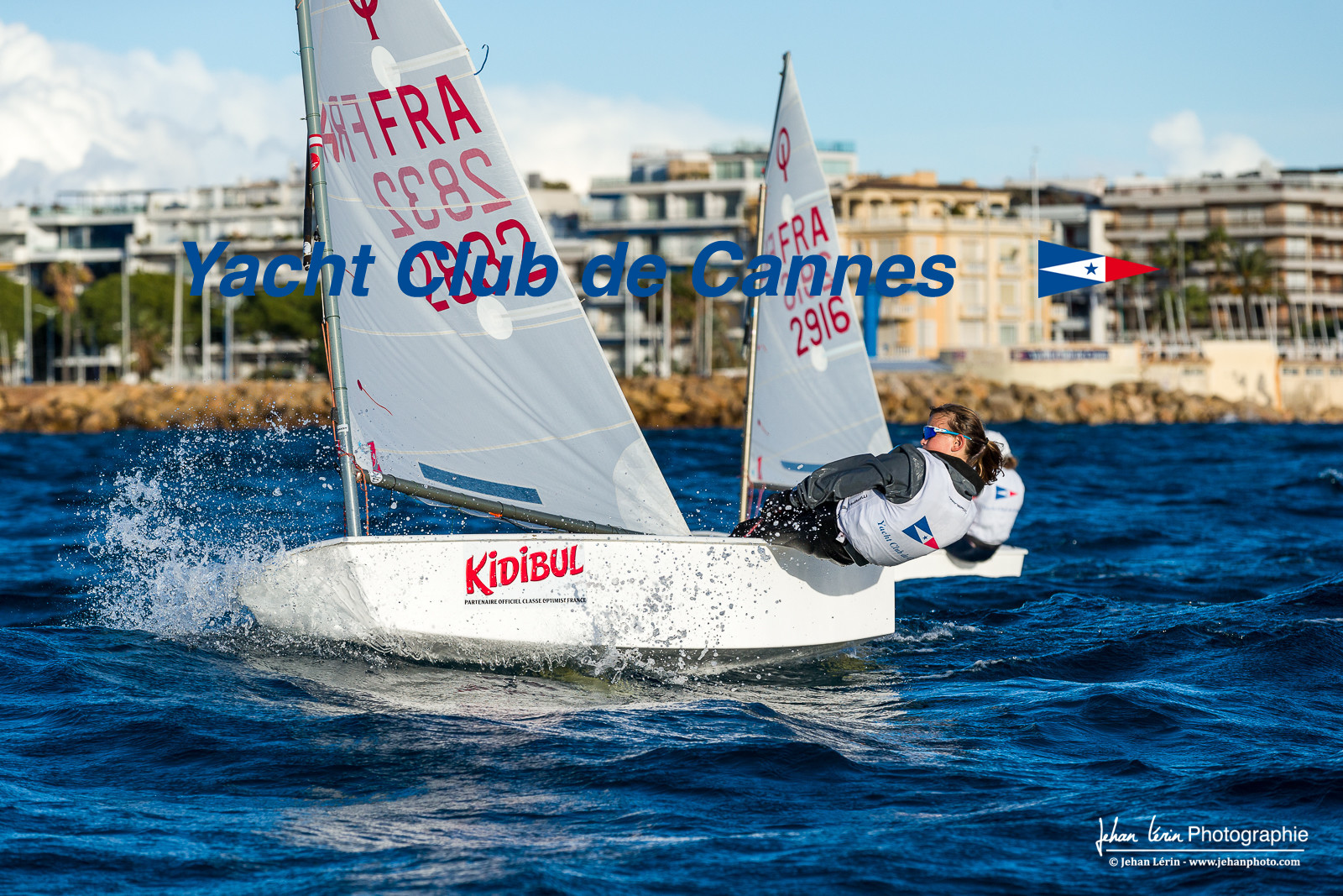 Entrainement dans la brise en Optimist Compétition