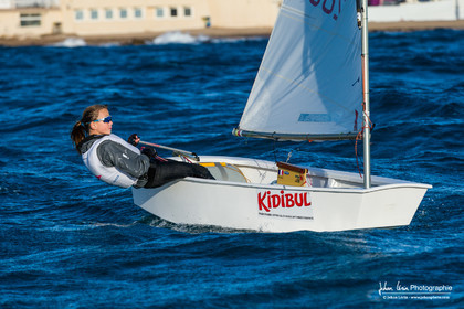 Entrainement dans la brise en Optimist Compétition